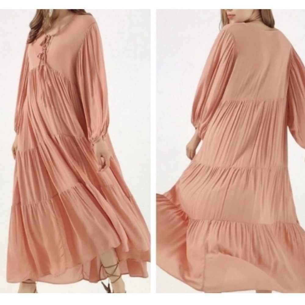 Young Fabulous & Broke Dawn Maxi Dress Womens Size Small Peach